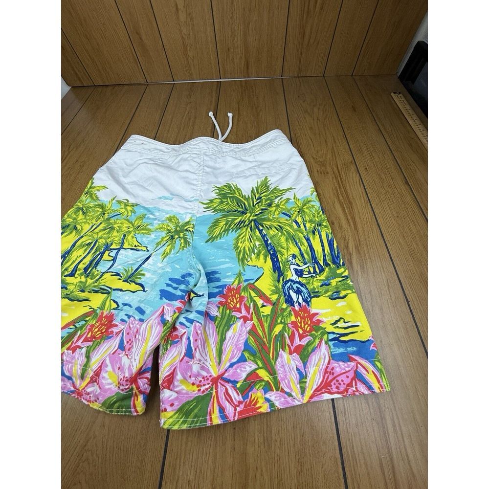 Hollister Swim Trunks Shorts Men's Size XL Drawstring Pocket Surf People - Picture 6 of 16